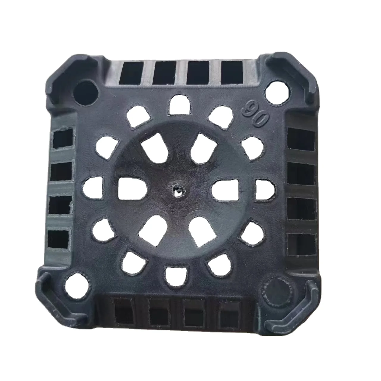 Black 3.5 inch Square Nursery Seedling Flower Pot Plastic Seed Start Germination Pot for Plant Propagation and Seeding