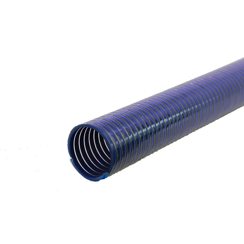 Non-toxic corrugated surface flexible water pvc suction hose for water slurry gravel oil air duct