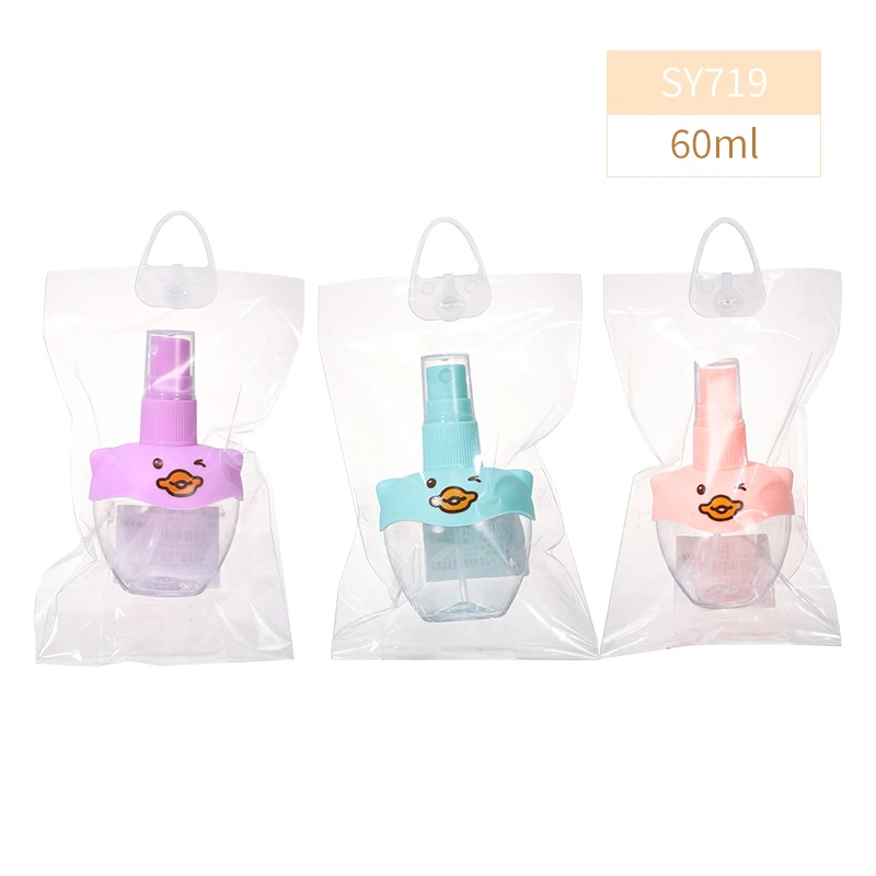 LMLTOP Hot Sale 60ml Travel Mini Spray Bottle Portable Pocket Small Capacity Spray Bottlr For Girl Custom Logo SY719