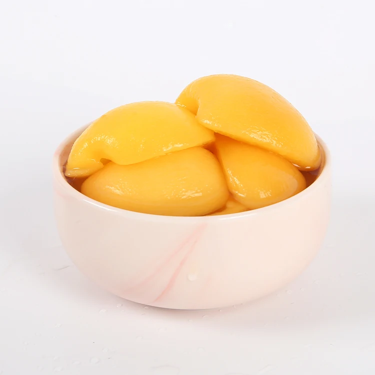 Caned Fruits Canned Peach Ready-to-eat canned yellow peach  In Light Syrup