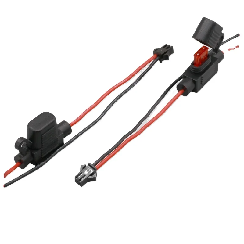 R-Yangling 20AWG High Temperature Silicone Wire 20A Fuse Wire Harness 10A Fuse Battery Fuse Box Connection Wire Harness