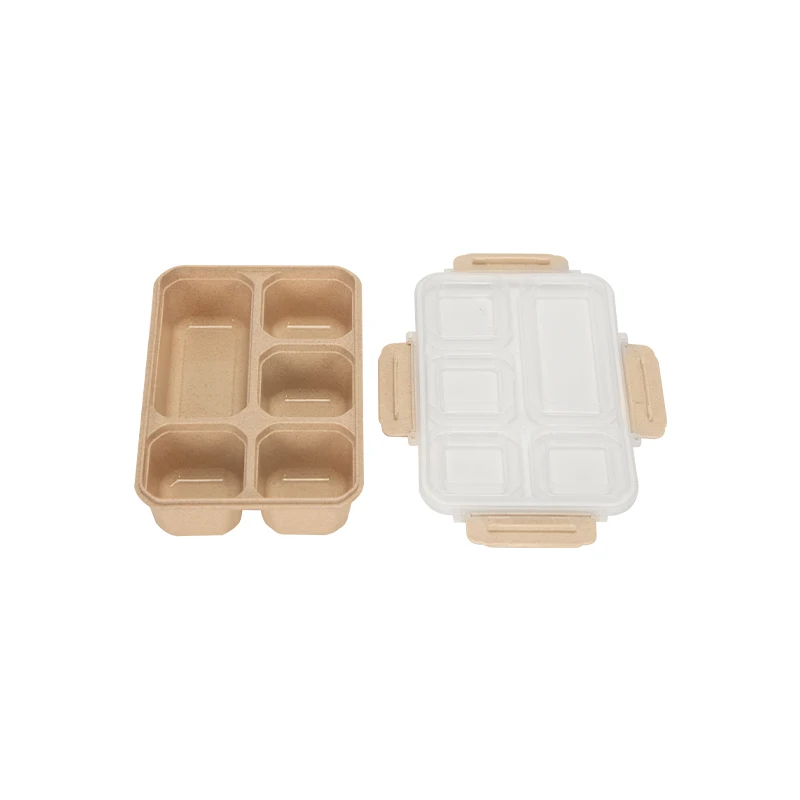Многоразовый герметичный пластиковый Ланч-бокс Bento с 5 отсеками для еды и контейнеры хранения крышками студентов