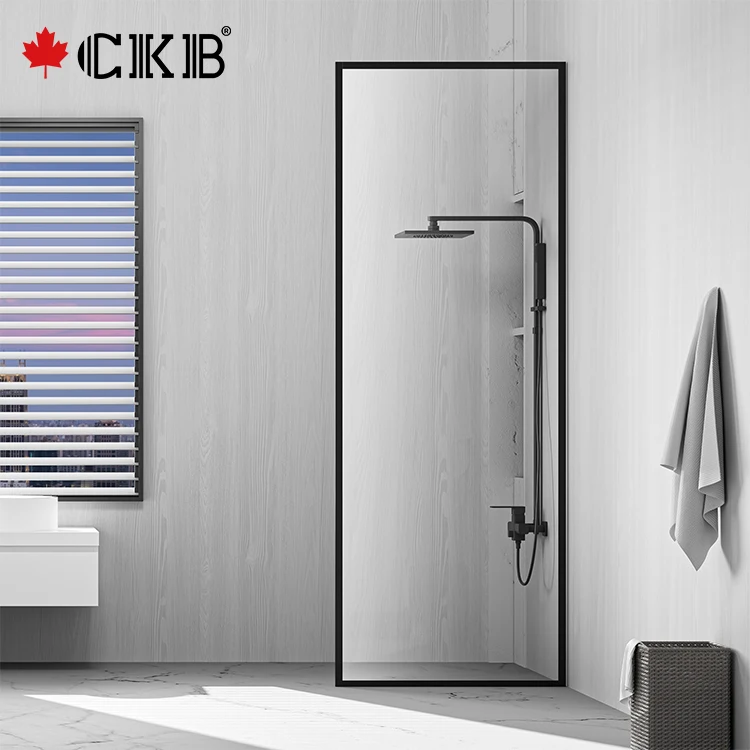CKB 5 Years Warranty OEM ODM Custom Made Bathroom Tempered Glass Fixed Shower Screen