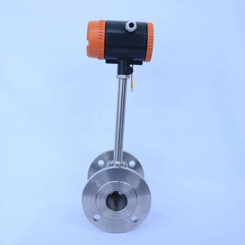 Digital flowmeter 4-20ma industrial air gas steam vortex flow meter sensor CE  approved Clamp type vortex flow meter