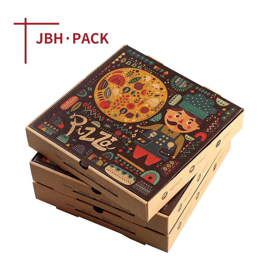 Customization Cheap Cuboid Color Printed As Design Paper Pizza Box