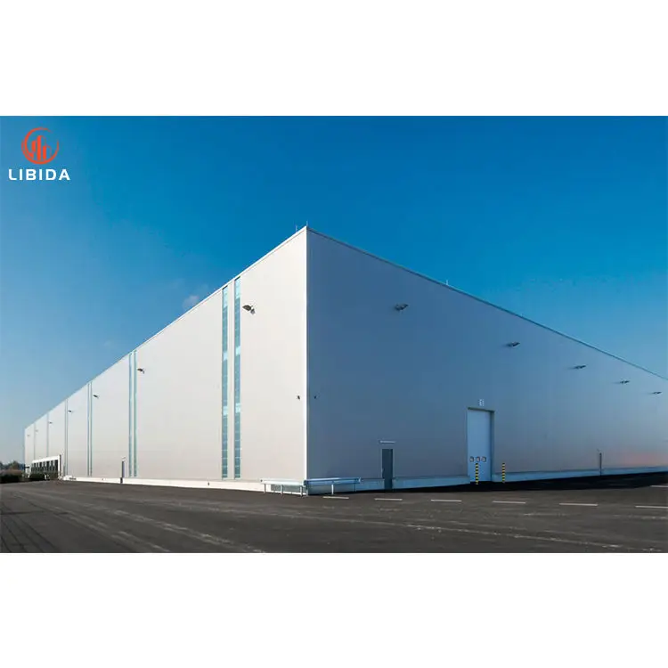 Light steel structure building workshop house prefabricated construction precast design for industrial prefab warehouse