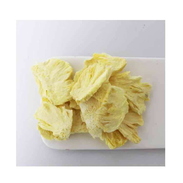 Natural sweet sour taste raw pure sliced freeze dry pineapple fruit  rich nutrition Freeze dried pineapple slices