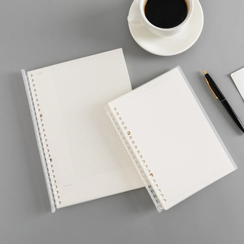 
PP Matte Transparent Cover Loose-leaf Notebook 