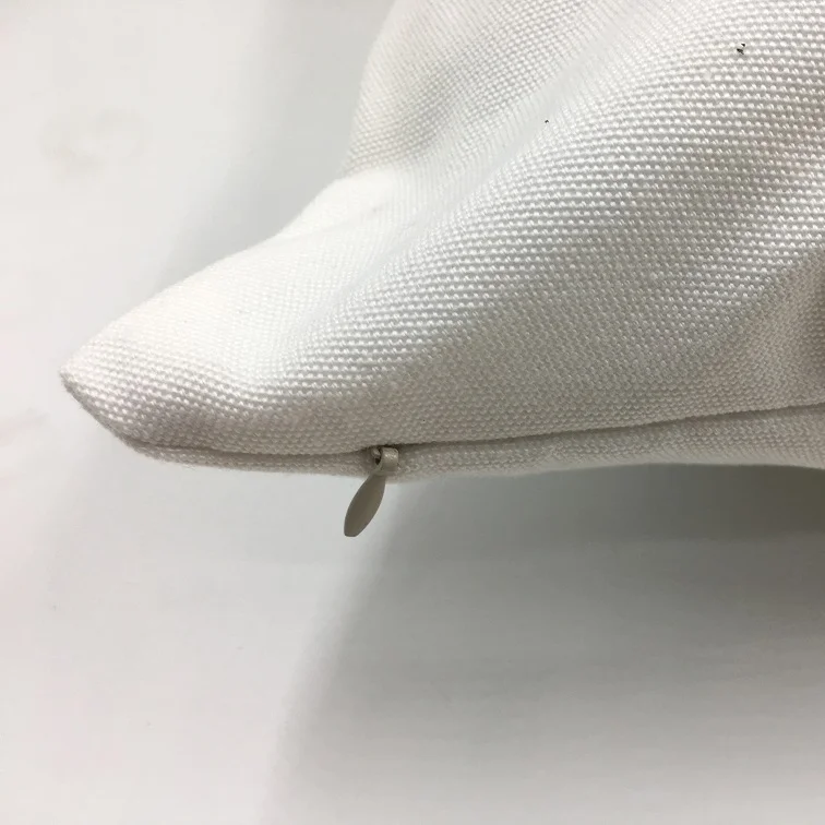 RubySub DIY 40*40CM Custom Canvas Pillow Covers Wholesale Plain Sublimation Blank Canvas Cushion Pillow Case Cover