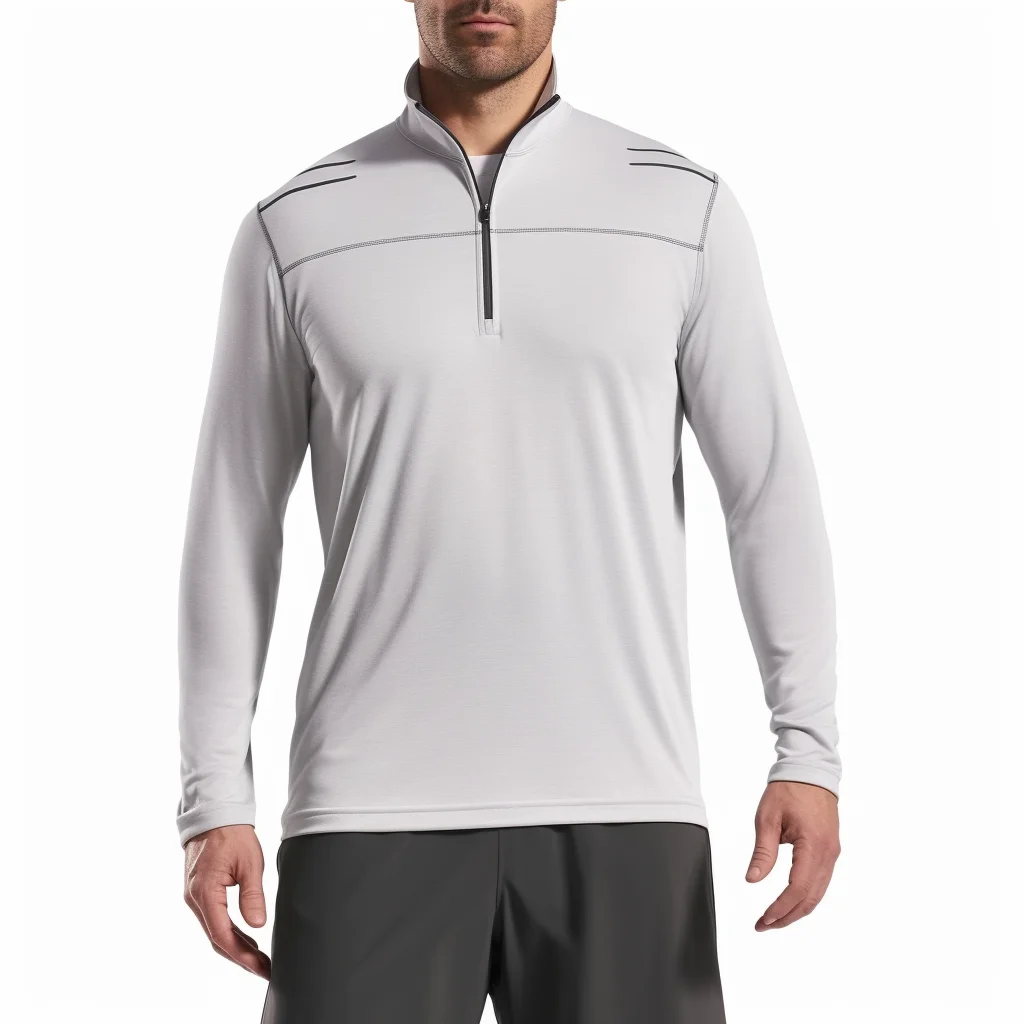 2023 Custom High Quality Golf Clothing Men Half Zip 1/4 Zip Quarter 1/4 Zip Pullover