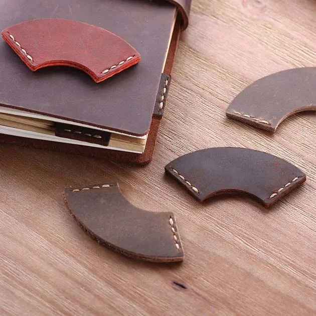 factory hot sale new design custom bookmark genuine leather bookmarks high quality leather bookmark