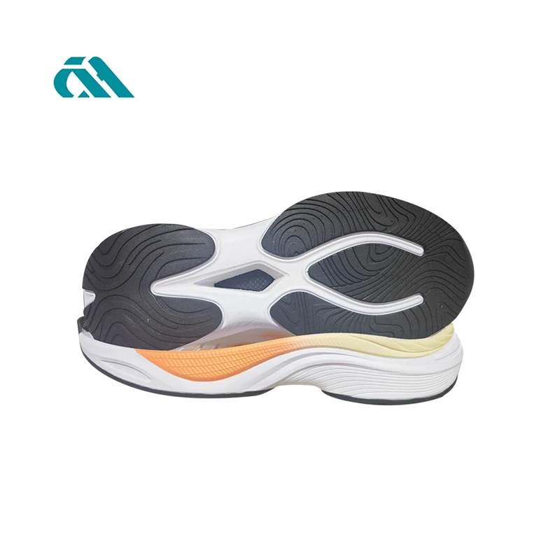 Factory Custom Popular Soft Lightweight tpu+tpu Shoe Sole for Sneakers