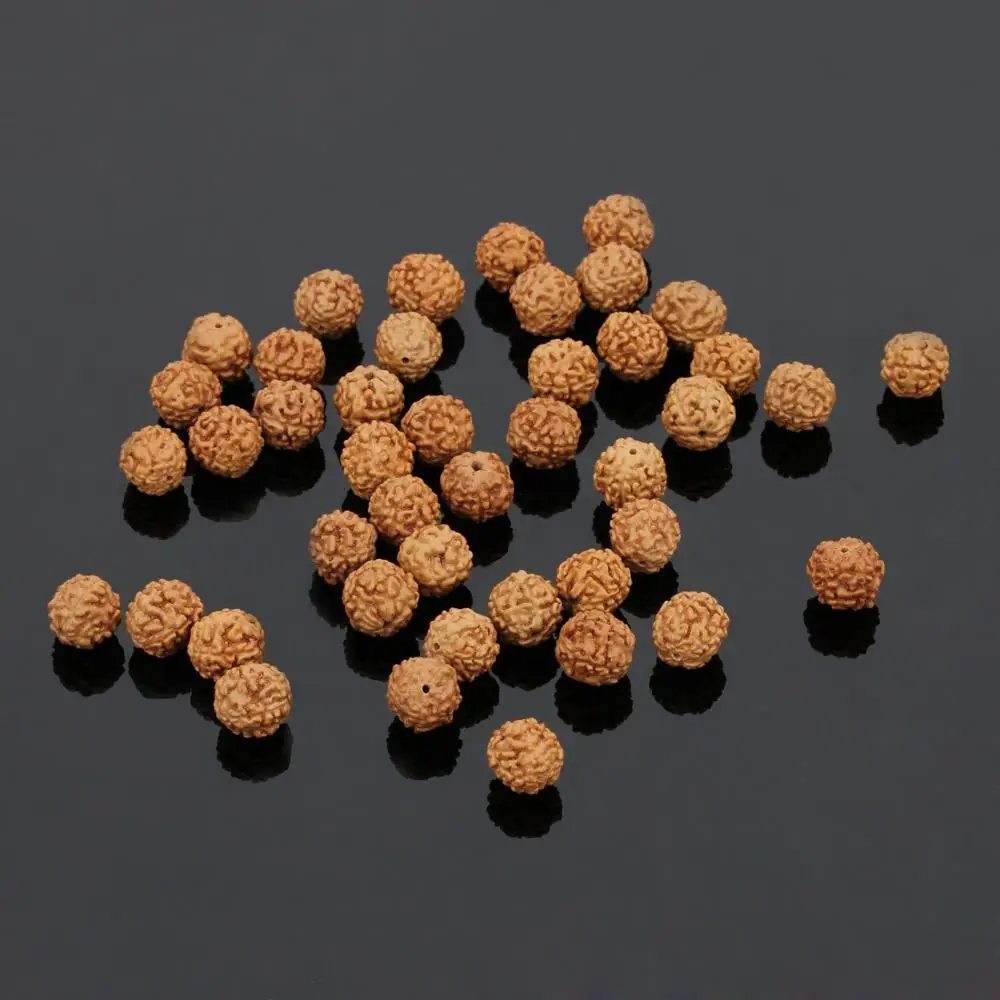  9 мм круглые натуральные бусины Bodhi 108 Браслеты китайские Rudraksha Mala для изготовления ожерелья ювелирных