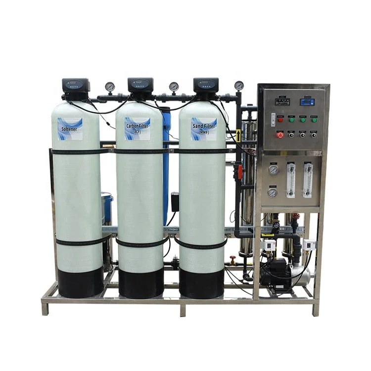 500lph RO Reverse Osmosis Drinking Water Purification PlantWater Purifier with RO Deionized Water Treatment Machine