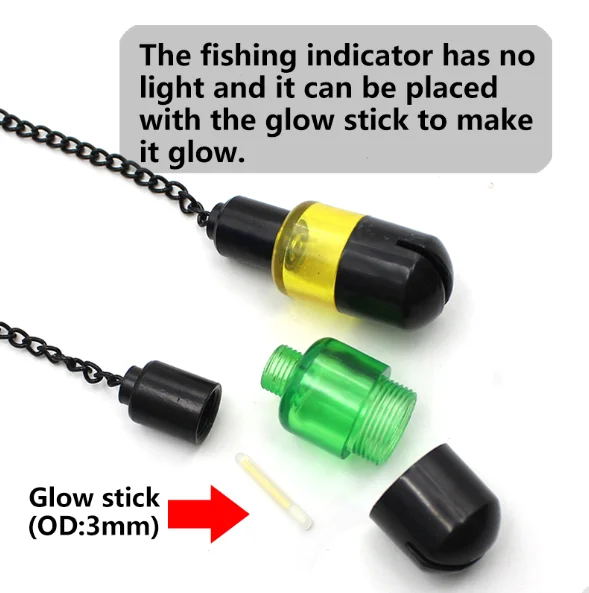 Carp Fishing Bite Bobbin Alarm Indicator Swinger For Fishing Rod Pod Accessory Chain Hanger Swinger Outdoor Fishing Tools