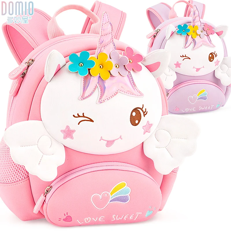 New Fashion Unicorn Baby Hipster Child Kindergarten School bagsFor Girls Book Bag School Bags  Backpack
