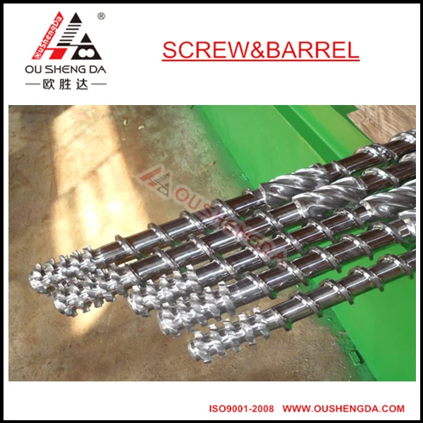 65 мм одиночный экструдер винт и ствол (винт и ствол для ПВХ экструдера) Theysohn Maris Jsw Battenfeld Cincinnati