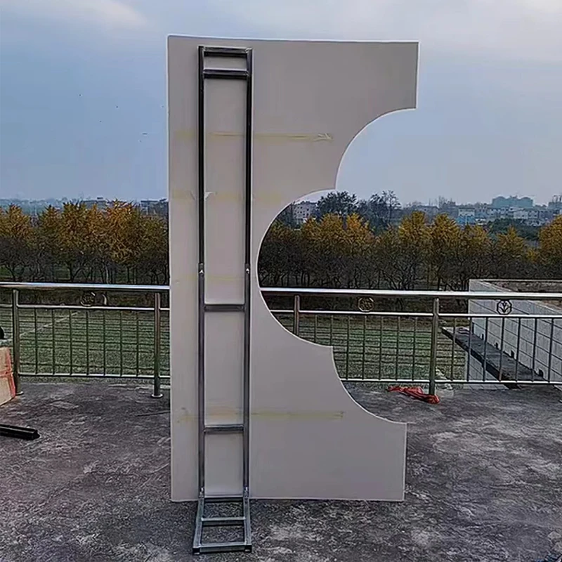 Wholesale KT board display frame activity stage background frame wrought iron bracket telescopic bracket