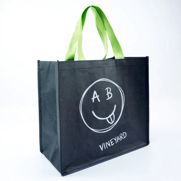 Fashion custom printed washable kraft paper bag 6 bottle wine bag portable shopping bag
