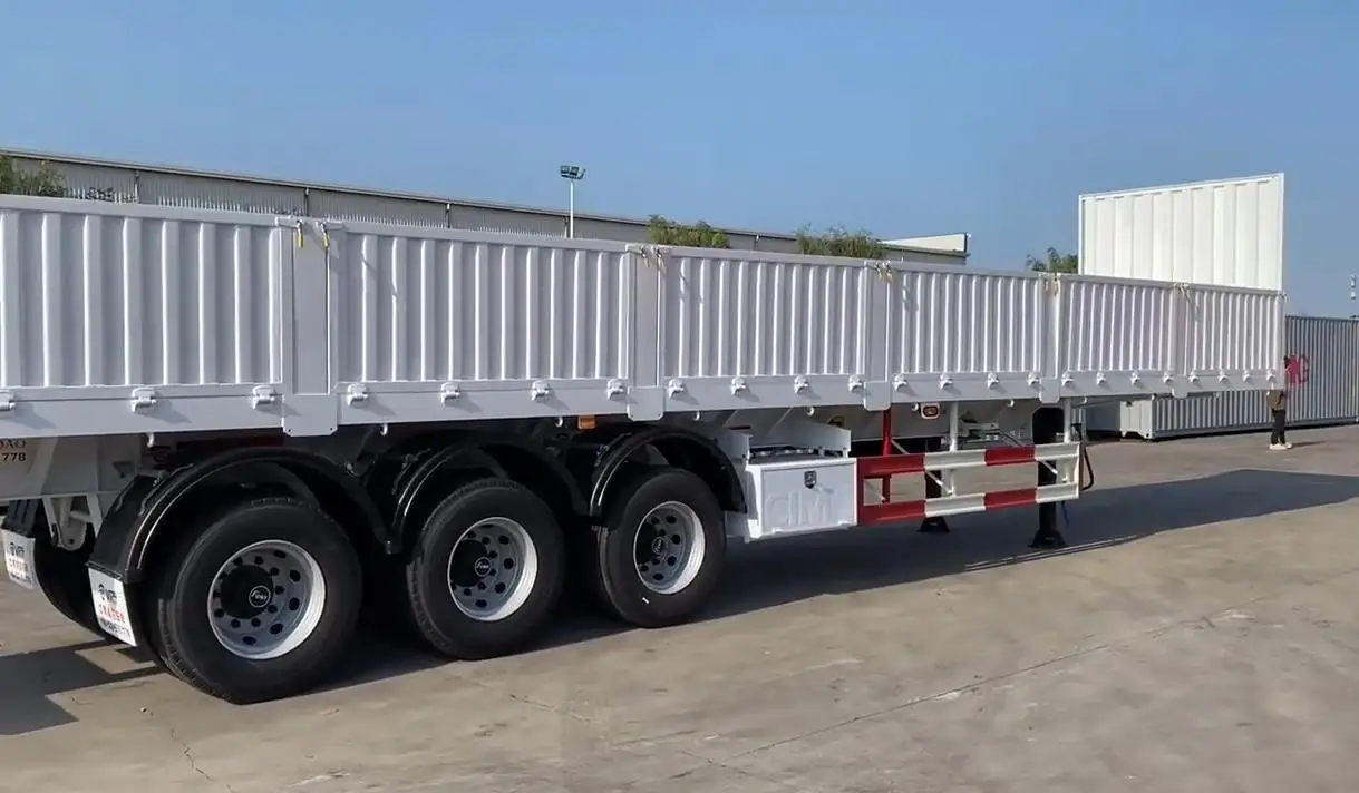 New Transportation Hot Sale King Pin 2Axle 3Axle 40ft Container Shipping Flatbed Semi Trailer in Indonesia