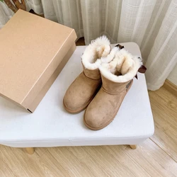 2021 Winter New Design Uggging Hairy Sexy Women Snow Boots Fashion Winter Snow Boots Women Ankle Snow Boots