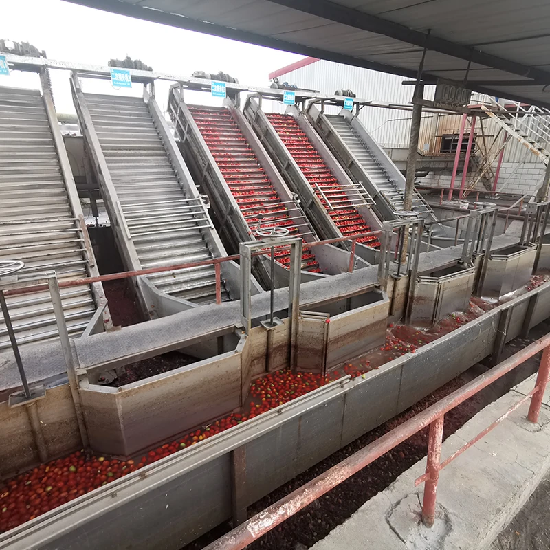 Industrial machine to make peeler tomato concentrated paste sauce puree complete production line