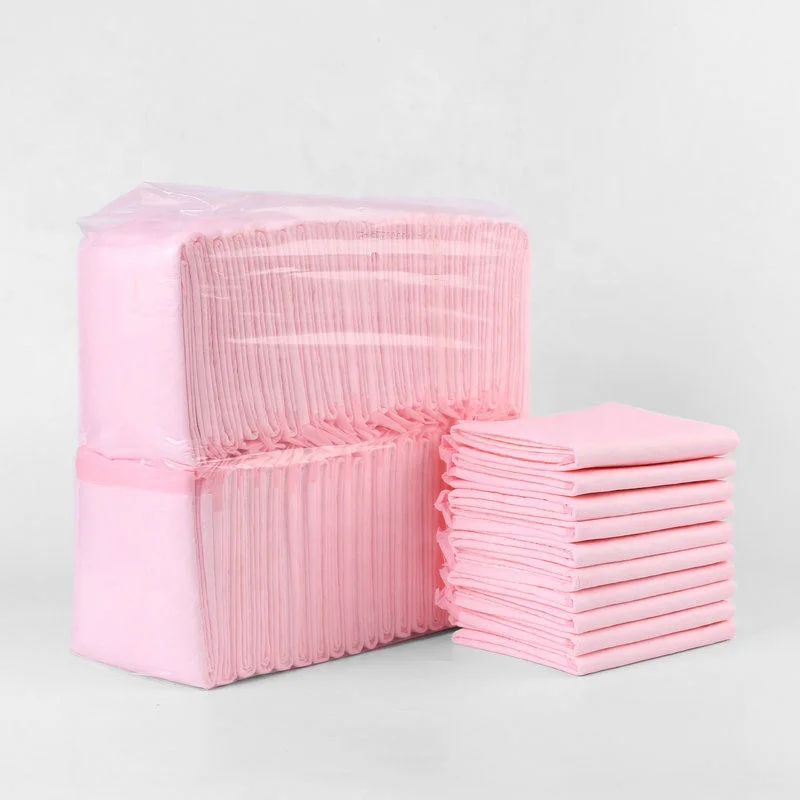 Free Sample diapers wholesale waterproof sanitary pads puppy pee pads pink disposable pet training pad