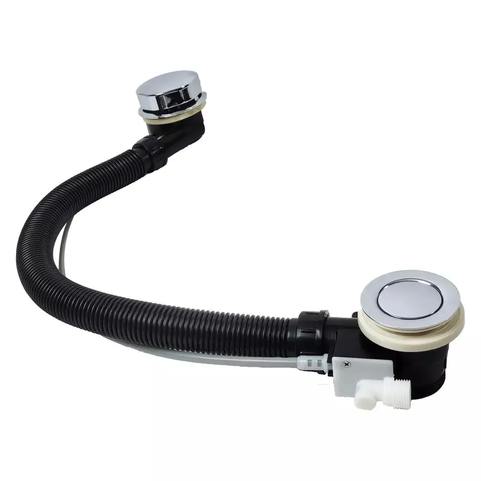 Durable Plastic Bathtub Pop-up Hoses Flexible Drain Pipe Whirlpool Components Drainer