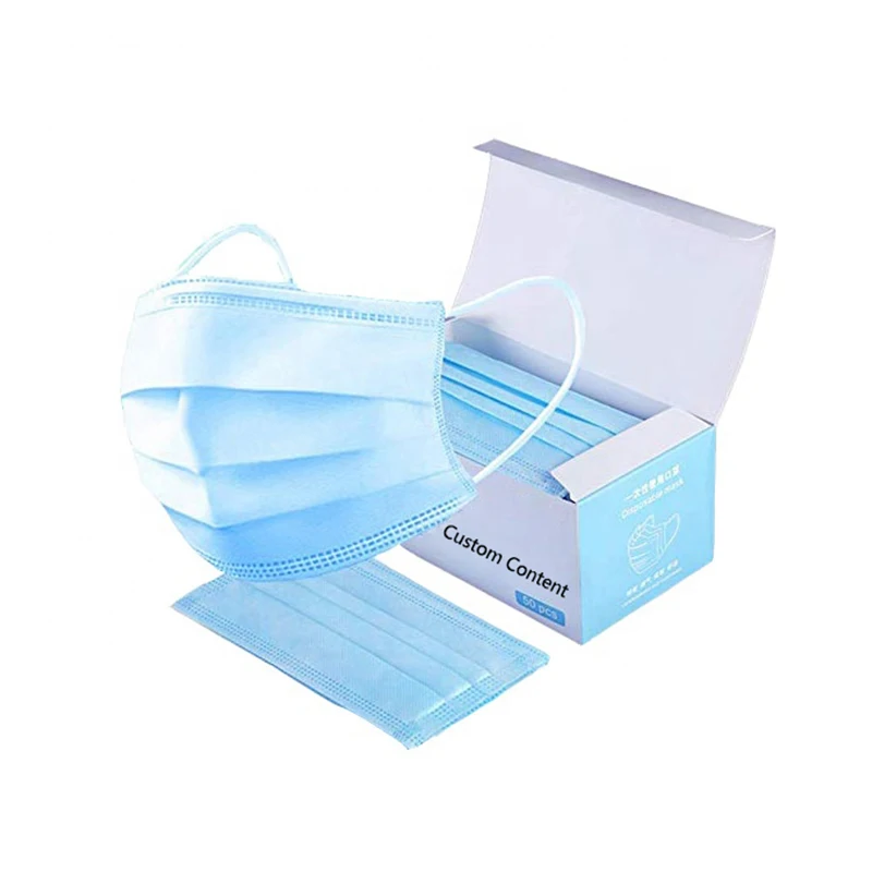 Factory Price Medical Surgical 3ply Face Mask Non Woven Disposable Face Mask 3 Ply Manufacturer