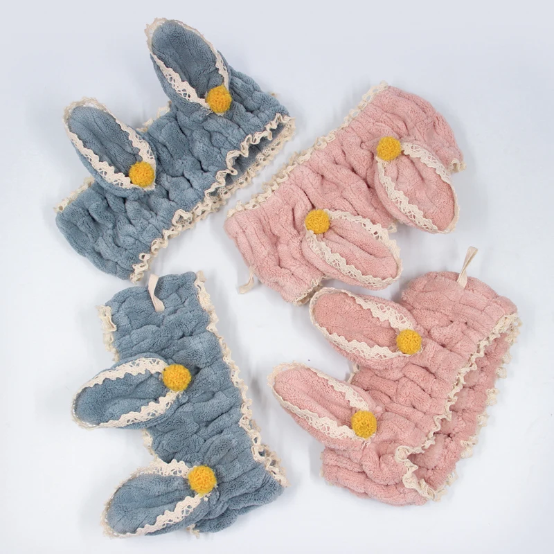 Factory Direct Microfiber lace Makeup Showering Hairband Terry Cloth Headband Bath Washing Face Hair Band