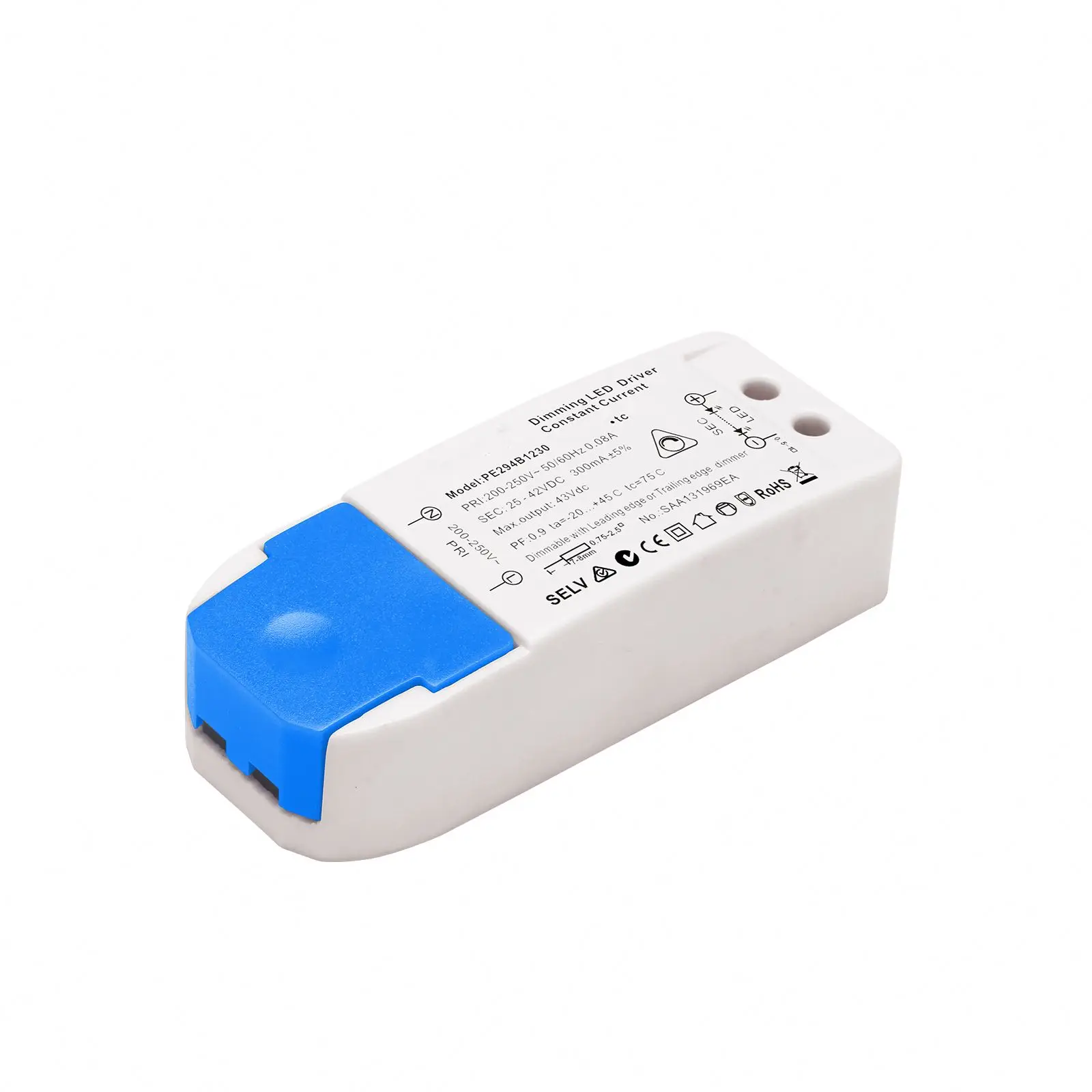 PE294B0728 280ma plastic case led driver CC Triac dimmable LED drivers