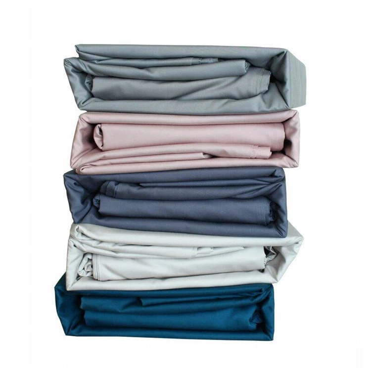 Blue Bamboo Bed Sheet Queen Size Bedding Set Duvet Bedding Sets 4pieces Fitted Sheet with Pillowcase Designer Luxury Bedspreads