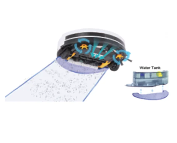 Hot sellingmultifunctional wet and dry intelligent automat smart mopping robot vacuum cleaner with voice and app control