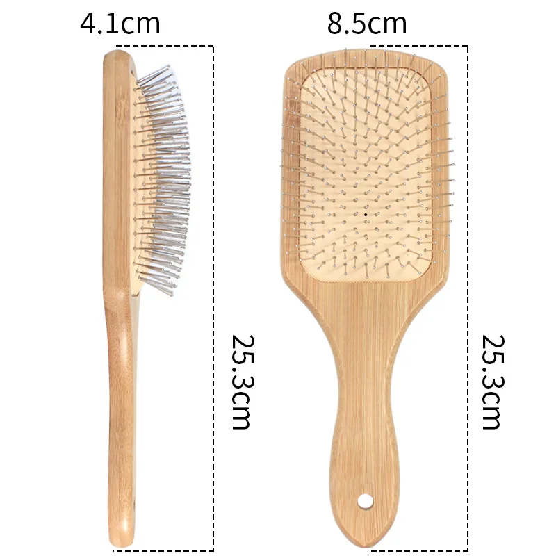 Yaeshii Premium Wooden Bamboo Hair Brush Improve Hair Growth Wood hairbrush Prevent Hair Loss Comb Bamboo Comb Teeth