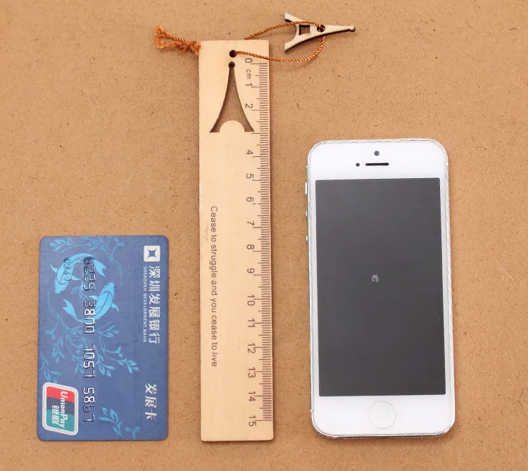 Study Stationery Ruler 15cm 20cm 30cm Wood Ruler Wholesale Photographic Props Decorative Pieces Log Rulers