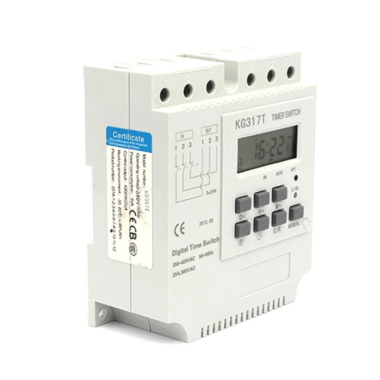 Hot Selling KG317T 3 Phase Timer 380V Three-phase motor Timing control switch 28 times on / off Timer switch