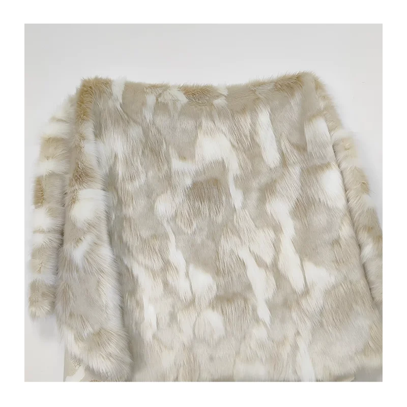 Customizable Faux Fur Textiles 660gsm Jacquard Fabrics Long Pile Fake Fur Artificial Fur for Toy Garment Home Textile