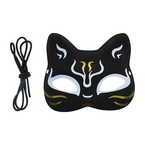 Party-mask Black Girl Sale Child Masquerade White Trade Halloween Plastic Fox Cosplay Scary Japanese Party Face Cat Mask