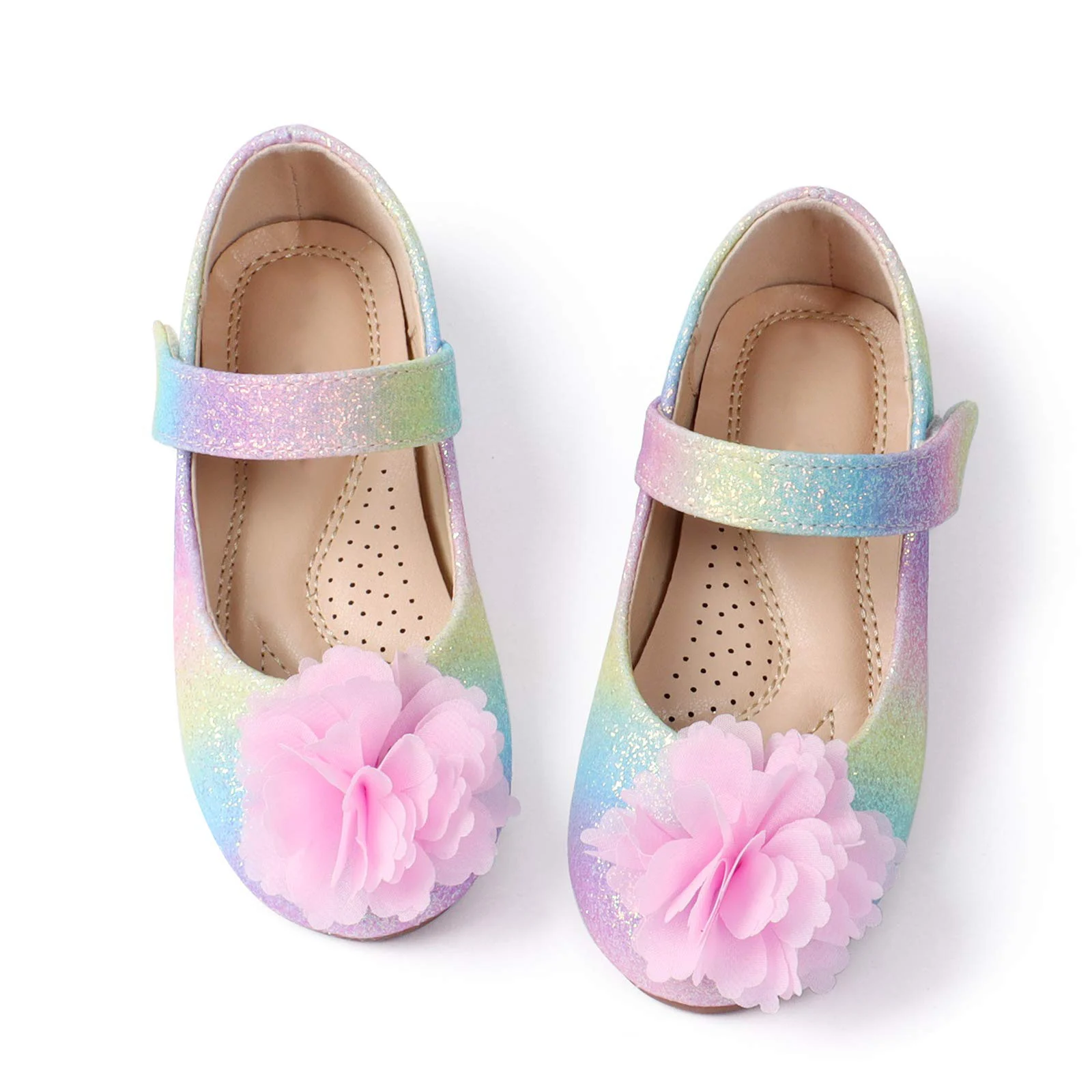 Custom Logo Casual Cute Bow Toddler Little Girls Dress Ballet Mary Jane Flat Shoes