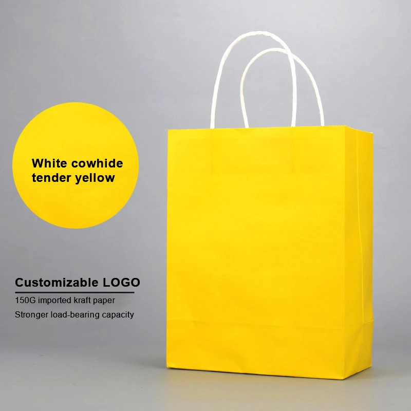 Small Custom Food Color Jumbo Brown Red Color Open Mouthed Kraft Paper Bags