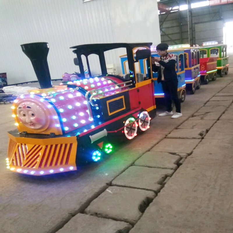 Design superior direct china children equipment park ride kids rides amusement park tourist trackless train for sale