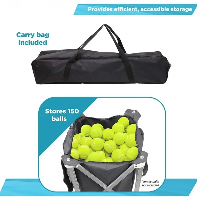 TY-1002H High Quality Movable Basketball Pick Up Cart Foldable Football Tennis Ball Basket Tennis Ball Cart With Wheel
