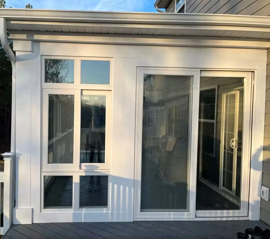 European Style Energy Efficient Triple Glazed  pvc windows  for Canadian market