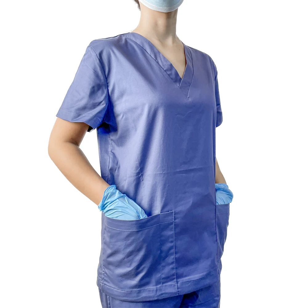  Scrubs Uniforms Sets Lastest DWR Durable Water Repellant Nursing Doctor Uniform For Medical Hospital Beauty