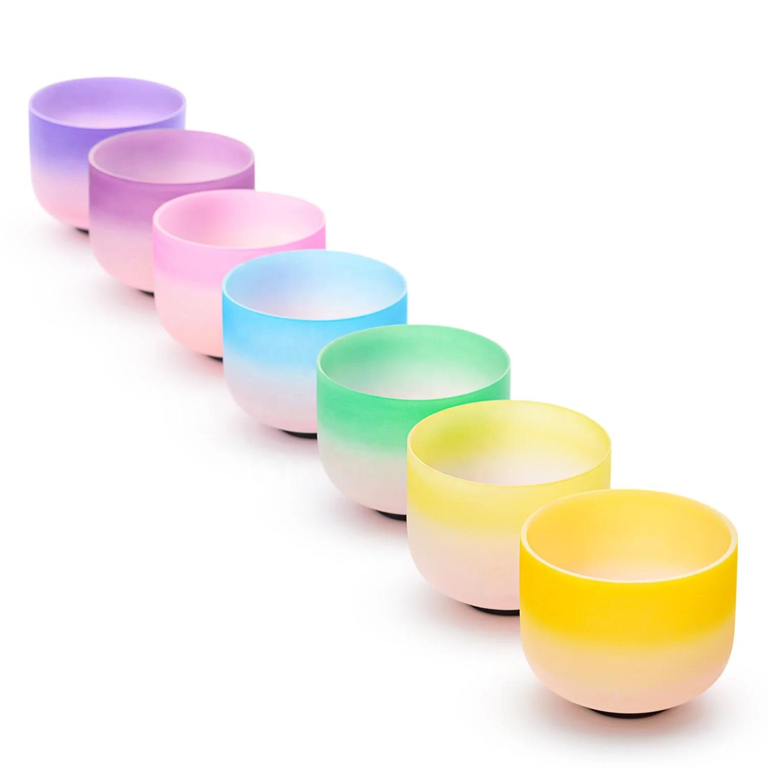 Full moon handmade singing bowl CDEFGAB perfect pitch chakra set of singing bowls