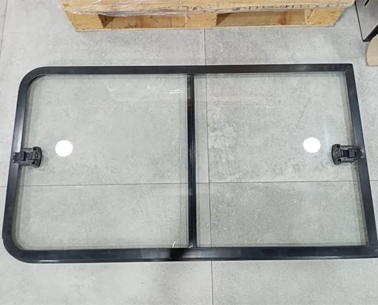 Auto Body System Aluminum Double  Sliding Windows Glass Cheap For Light Passenger