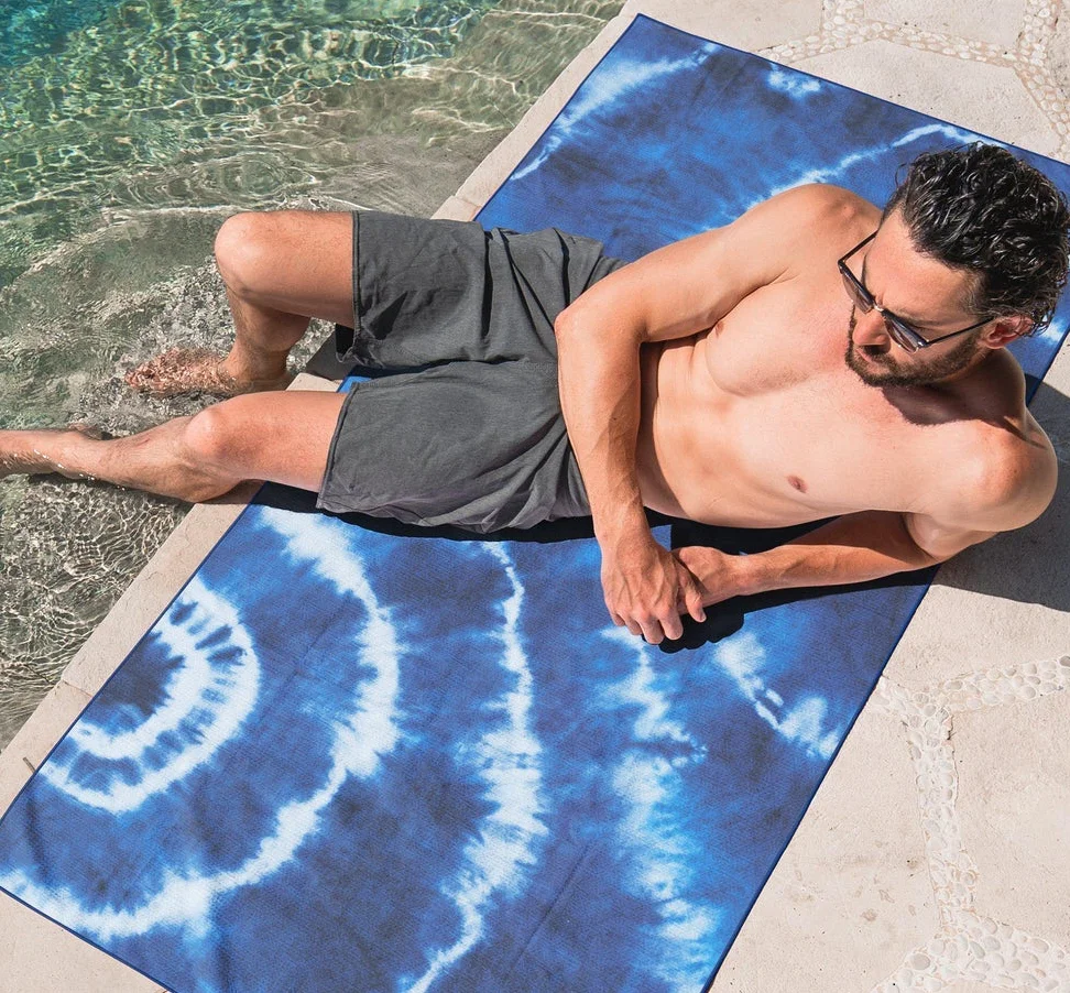 Ecofriendly Recycled Cotton Printed Beach Towel Absorption Custom Microfiber Beach Towel with Logo