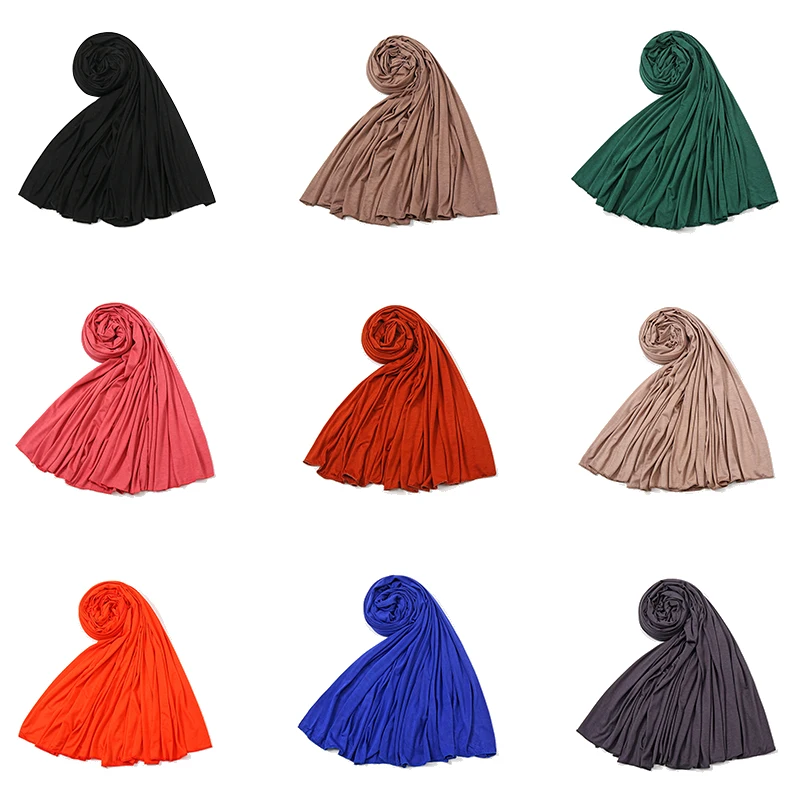 ELLEWIN Designer Head Wraps Turban Knit Headwraps Urban Hair Scarf Solid Color Long Breathable Head Band Tie for Women