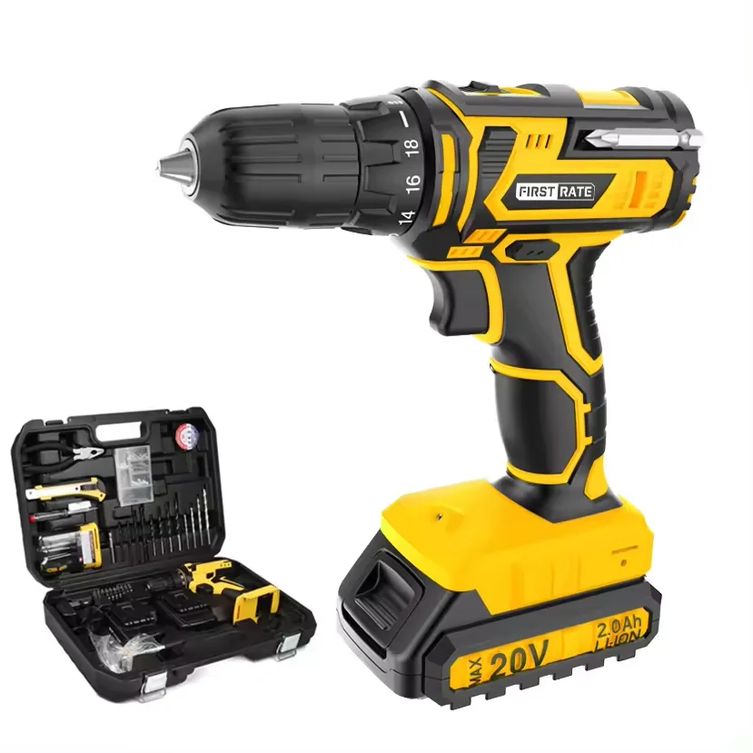 18V 20v 21V cheap cordless drill screwdriver machine high torque power tool combo set hand tools 24V