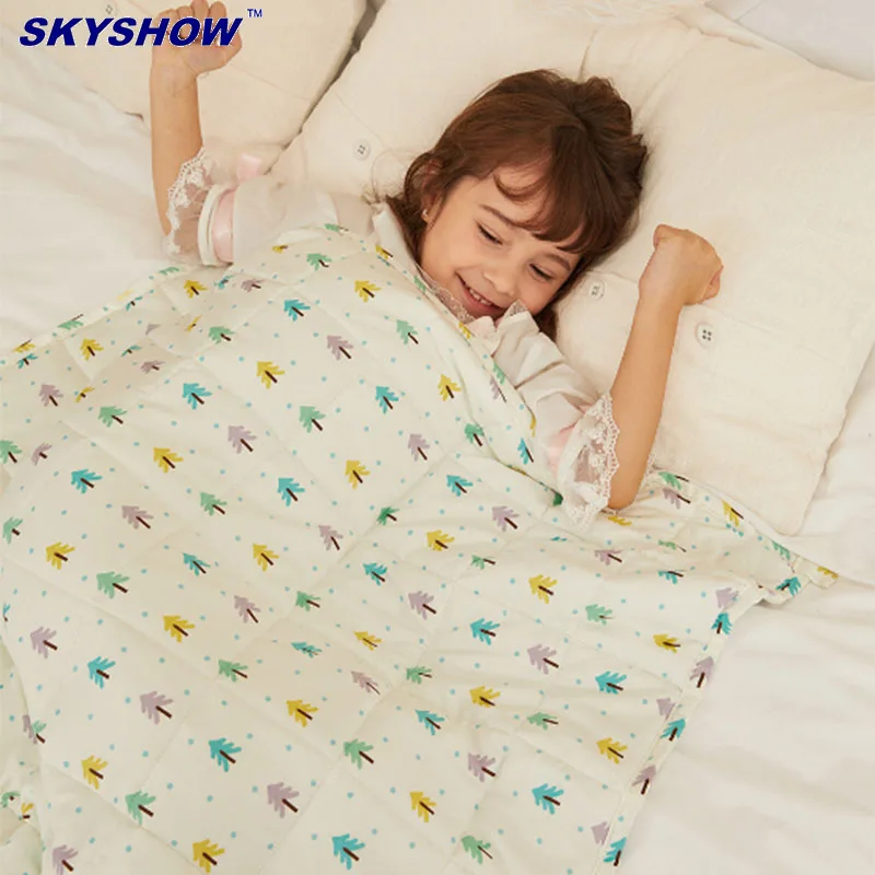 
Health Care Children Weighted Baby Blanket 5Lbs Printed Weighted Blanket For Kids 